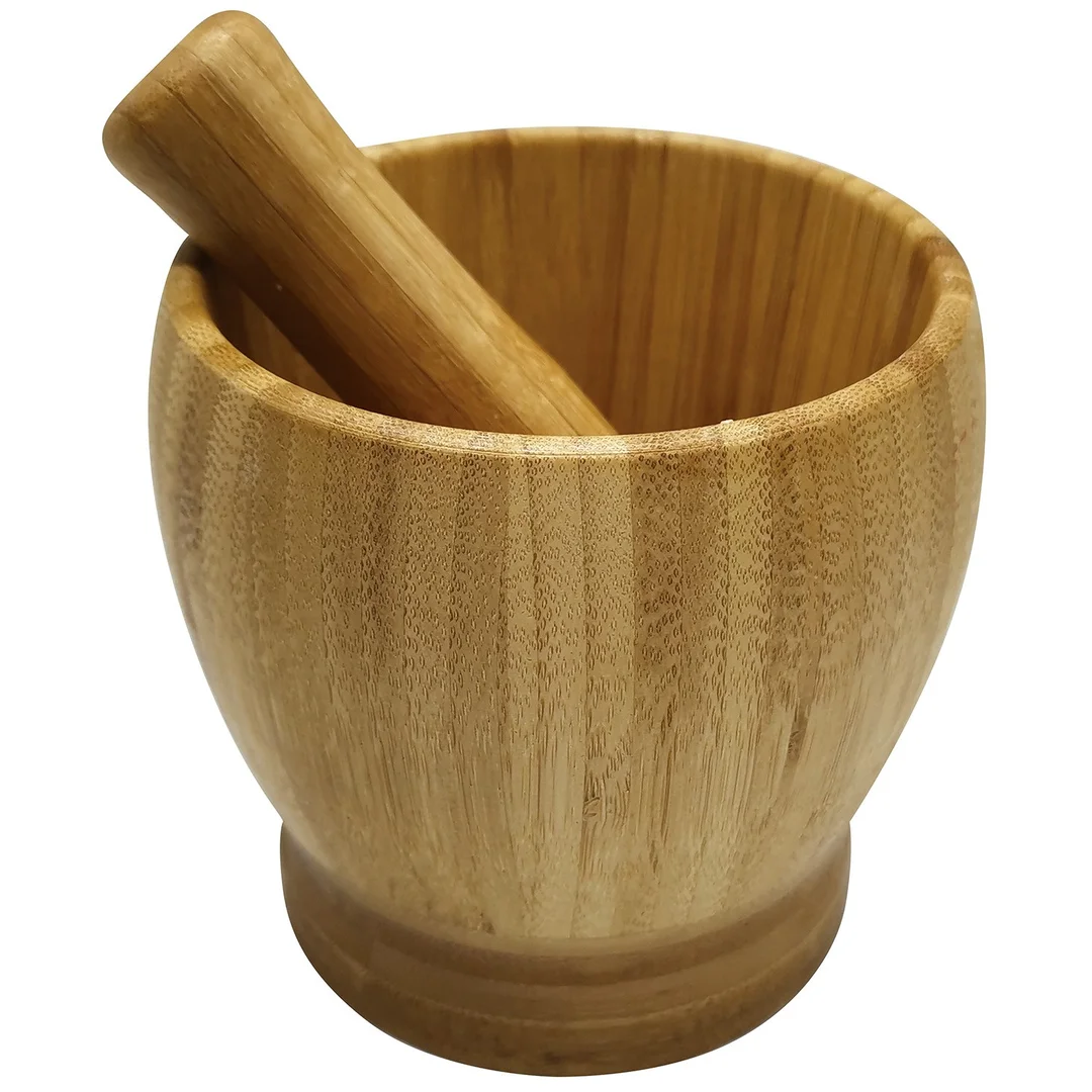 Moździerz, bambus zestaw 2 elementy, ø9,8x9cm Kinghoff