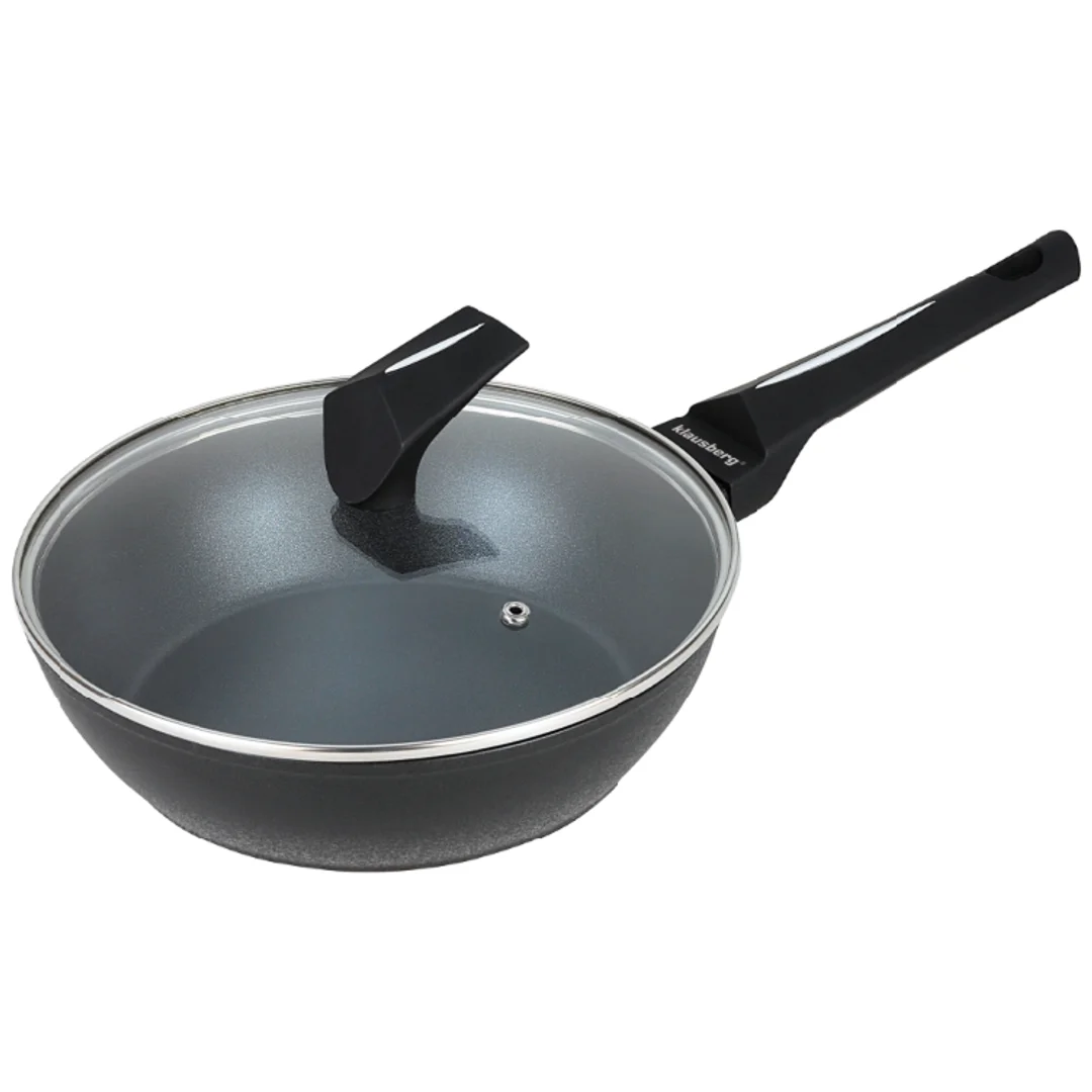 Patelnia głęboka z pokrywką, Ø24CM Klausberg, KB-7691