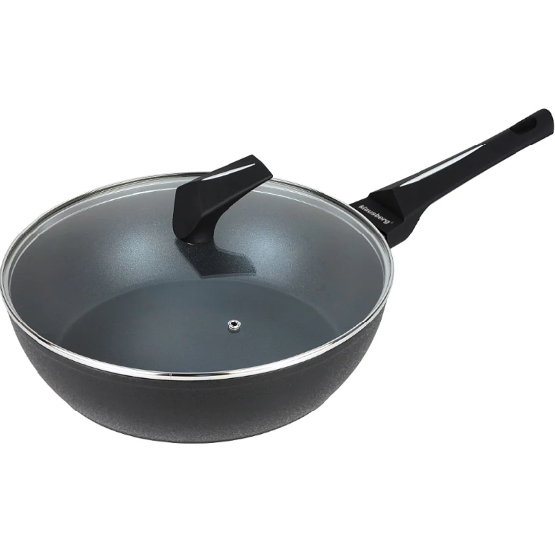 Patelnia głęboka z pokrywką, Ø28CM Klausberg, KB-7692