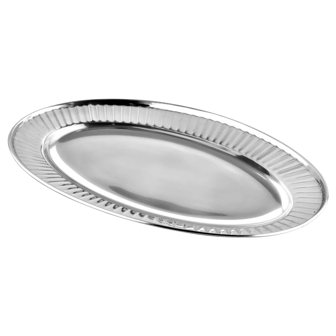 Taca owalna, stal nierdzewna, 30 cm, do serwowania, KINGHOFF KH-2073