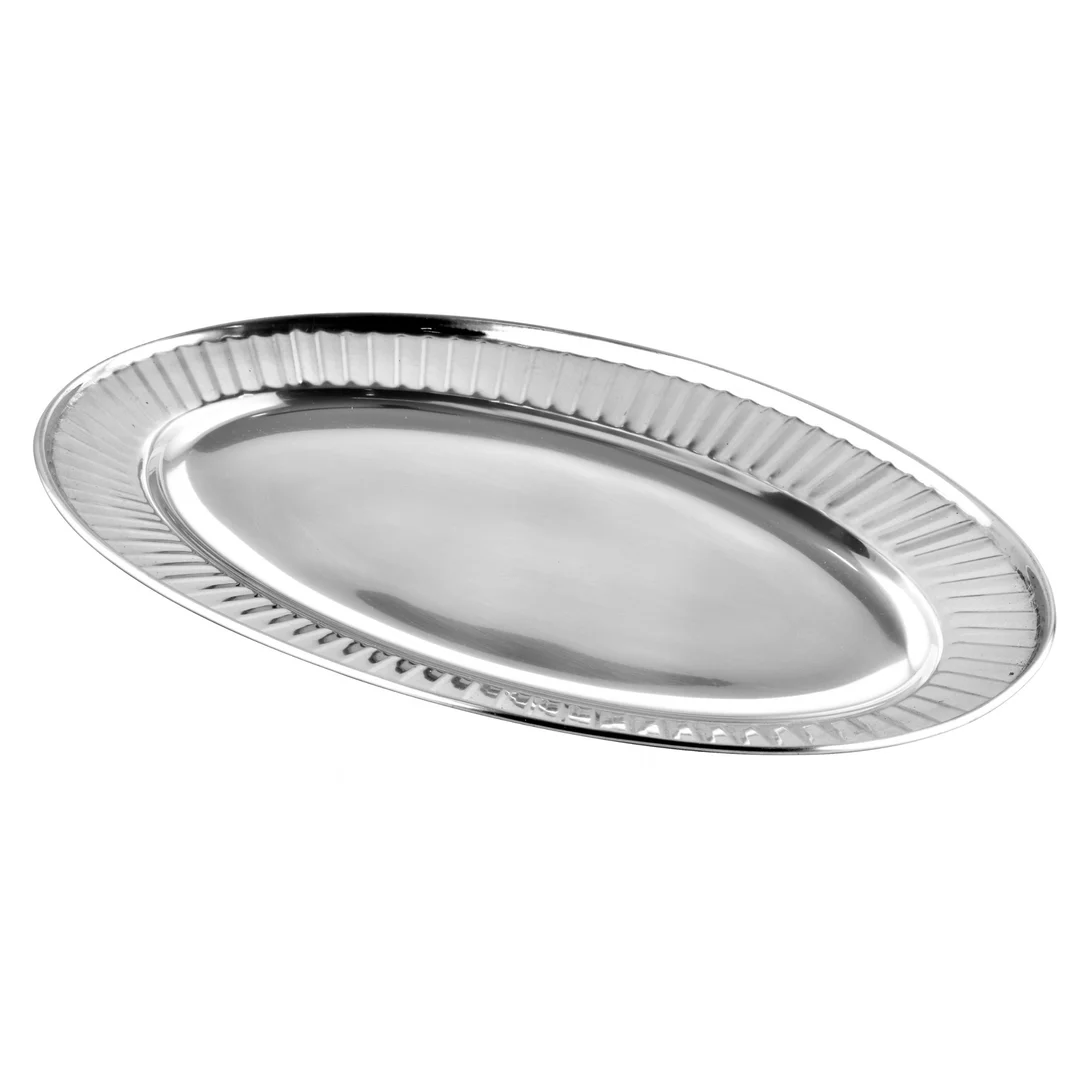 Taca owalna, stal nierdzewna, 35 cm, do serwowania, KINGHOFF KH-2074