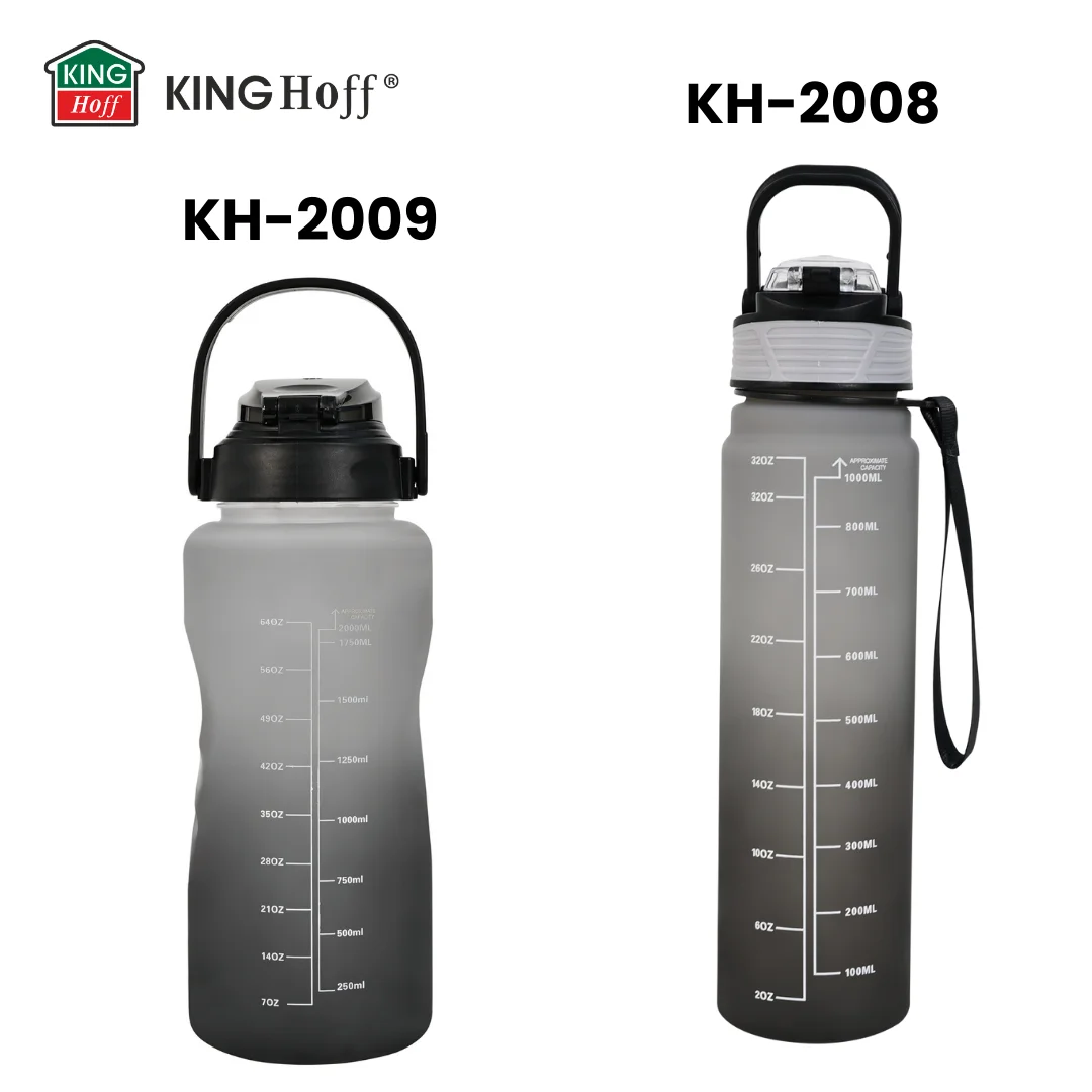Butelka na wodę 2L, ze słomką, BPA-free, szczelna, KINGHoff KH-2009 — zdjęcie 16