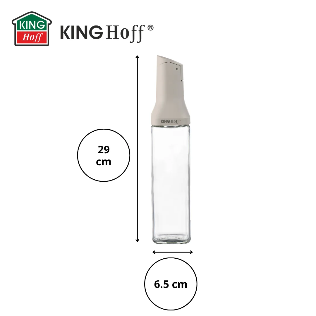 Butelka z nalewakiem 500 ml do oleju i octu, szkło, KINGHOFF, KH-2004 — zdjęcie 5