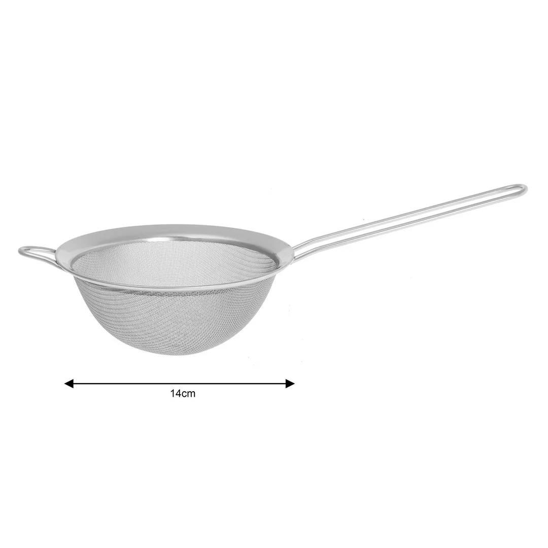 Cedzak, durszlak stal, zestaw 3 elementy Ø10/14/18 cm, Kinghoff — zdjęcie 6