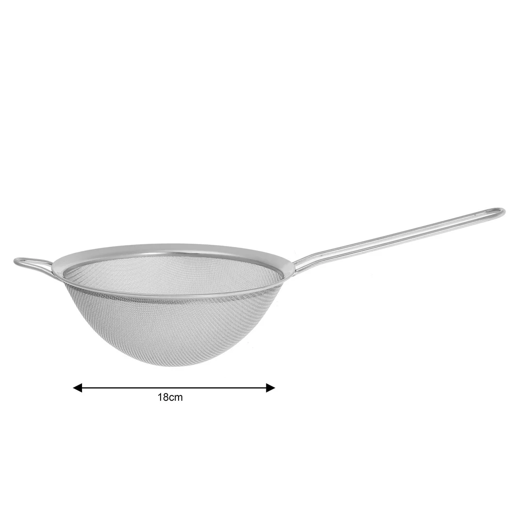Cedzak, durszlak stal, zestaw 3 elementy Ø10/14/18 cm, Kinghoff — zdjęcie 7