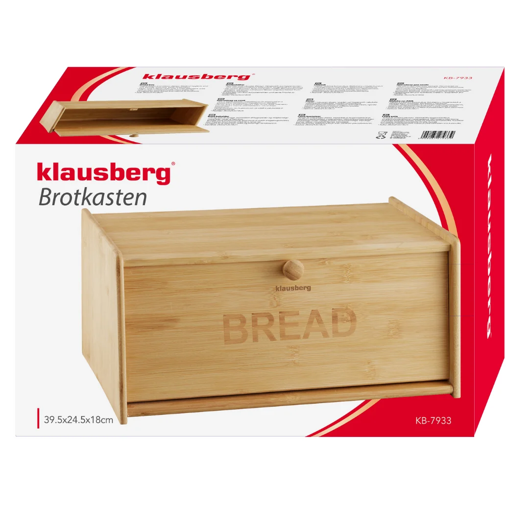 Chlebak bambusowy, 39,5×24,5×18cm, Klausberg, KB-7933 — zdjęcie 11