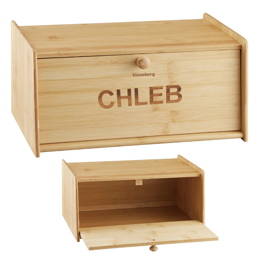 Chlebak bambusowy, 39,5×24,5×18cm, Klausberg, KB-7934 — zdjęcie 9