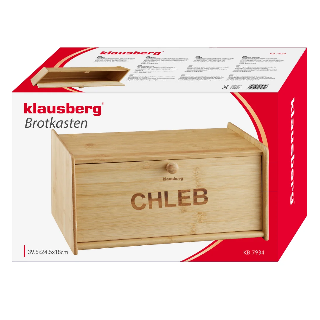 Chlebak bambusowy, 39,5×24,5×18cm, Klausberg, KB-7934 — zdjęcie 11