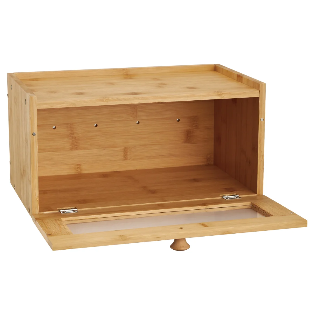 Chlebak bambusowy, akrylowy front, 35,5×24×18cm, Klausberg, KB-7923 — zdjęcie 7