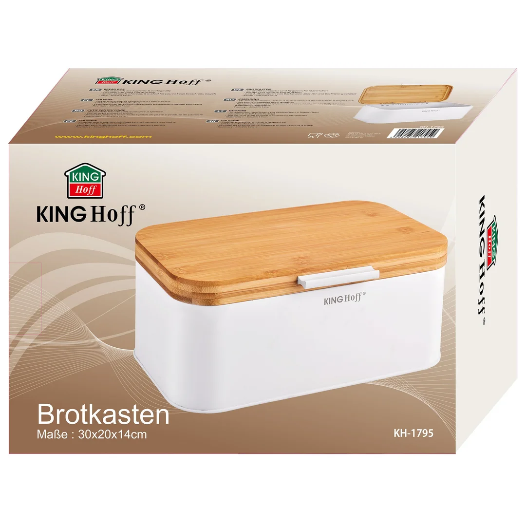 Chlebak stal biały KINGHoff — zdjęcie 6