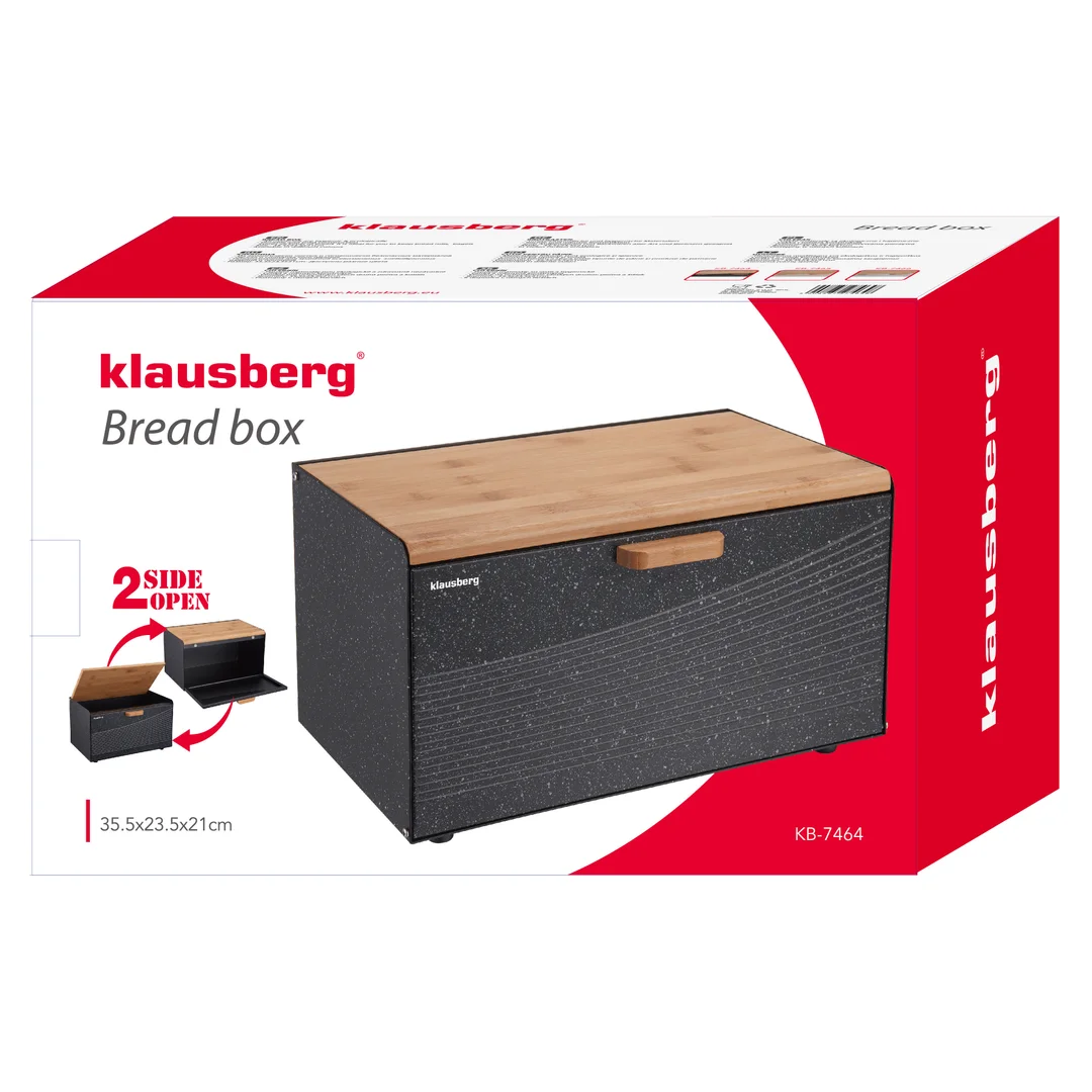Chlebak stal, biały marmurek Klausberg — zdjęcie 6