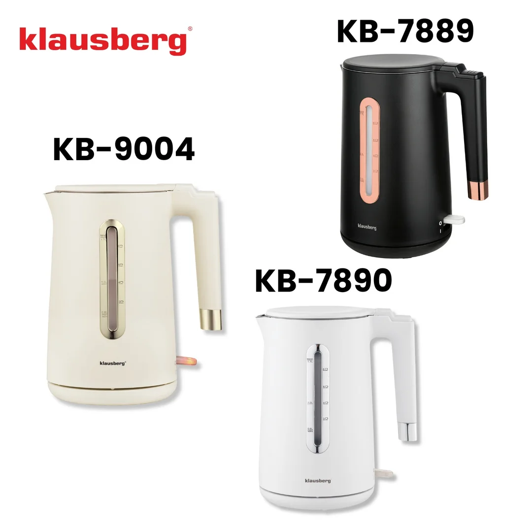 Czajnik elektryczny, 1,7 L, kremowy stal 304, Klausberg KB-9004 — zdjęcie 12