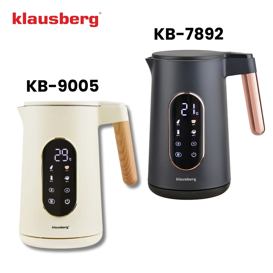 Czajnik elektryczny, 1,7L, LED dotykowy, regulacja temperatury, Klausberg — zdjęcie 12