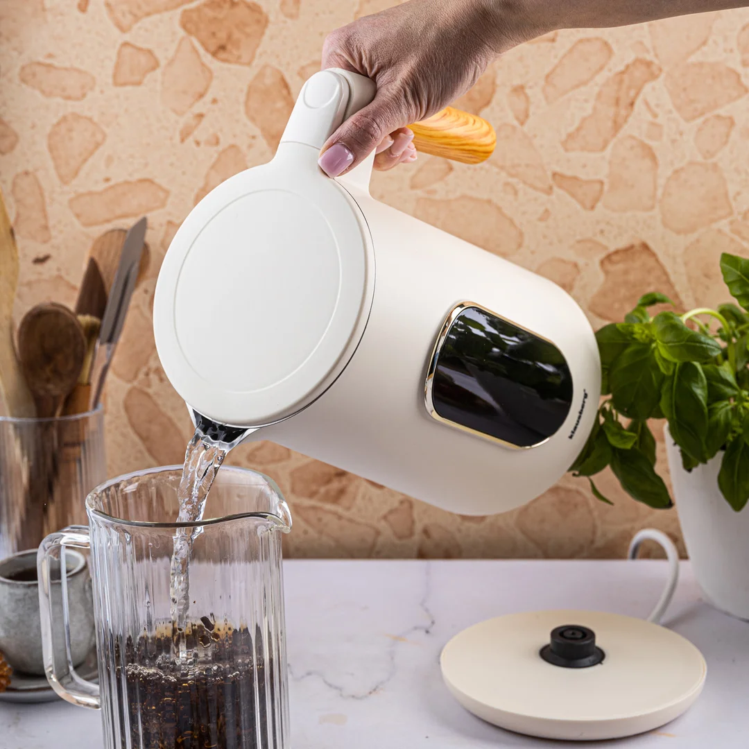 Czajnik elektryczny, 1,7L, LED dotykowy, regulacja temperatury, Klausberg — zdjęcie 9