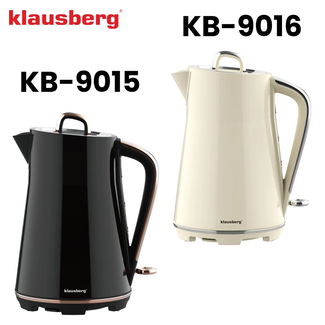 Czajnik elektryczny, stal nierdzewna, kremowy, 1,7l, 1850-2200W, Klausberg, KB-9016 — zdjęcie 10