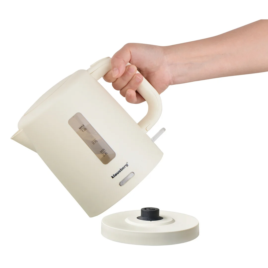 Czajnik elektryczny, turystyczny, kremowy, 1,0L, Klausberg, KB-9047 — zdjęcie 14