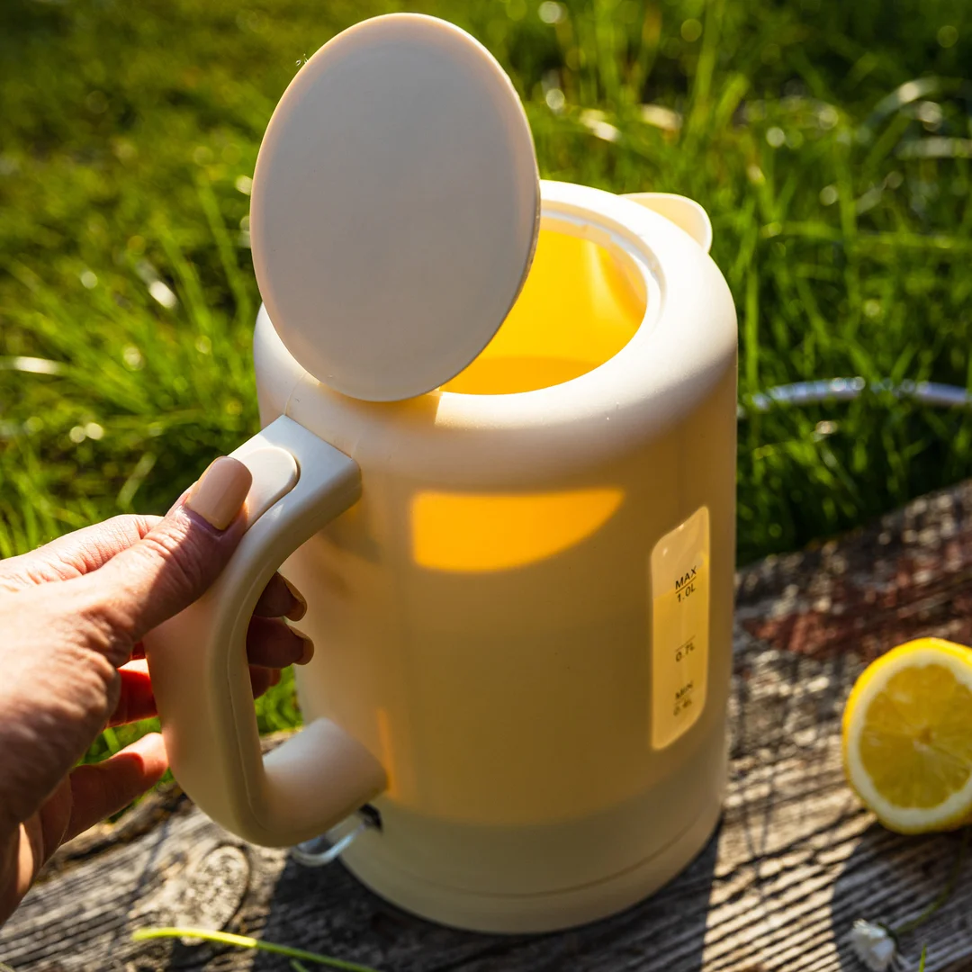 Czajnik elektryczny, turystyczny, kremowy, 1,0L, Klausberg, KB-9047 — zdjęcie 5