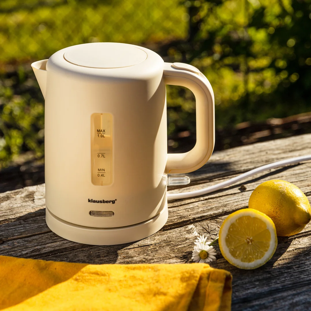 Czajnik elektryczny, turystyczny, kremowy, 1,0L, Klausberg, KB-9047 — zdjęcie 10