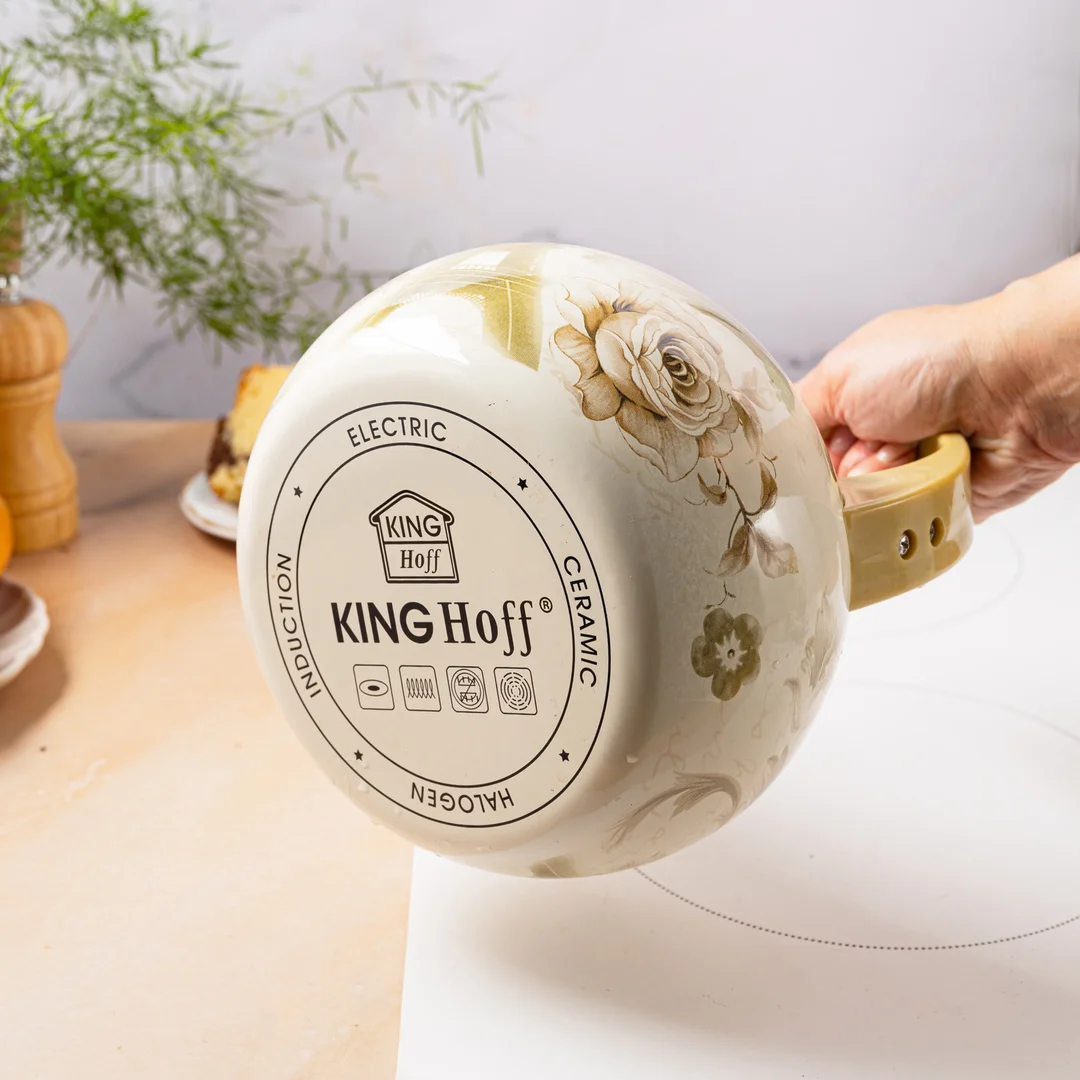 Czajnik emaliowany, z gwizdkiem, 2L, wzór-Paris, KINGHoff, KH-2038 — zdjęcie 13