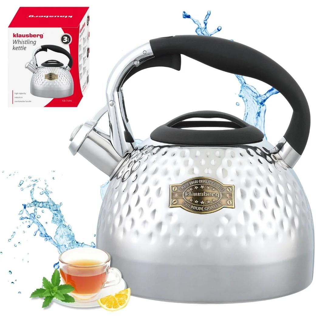 Czajnik, stal, 3l, srebny Klausberg, KB-7644 — zdjęcie 10