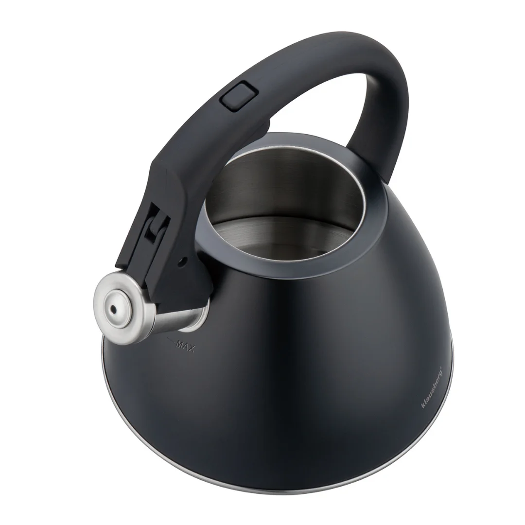 Czajnik stalowy 2,5 L czarny mat z uchwytem Soft-Touch, Klausberg KB-7952 — zdjęcie 12