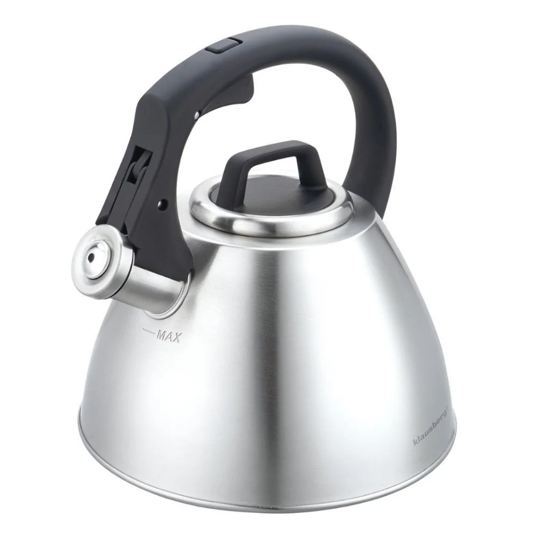 Czajnik stalowy 2,5 L z gwizdkiem i uchwytem Soft-Touch, Klausberg KB-7951 — zdjęcie 13