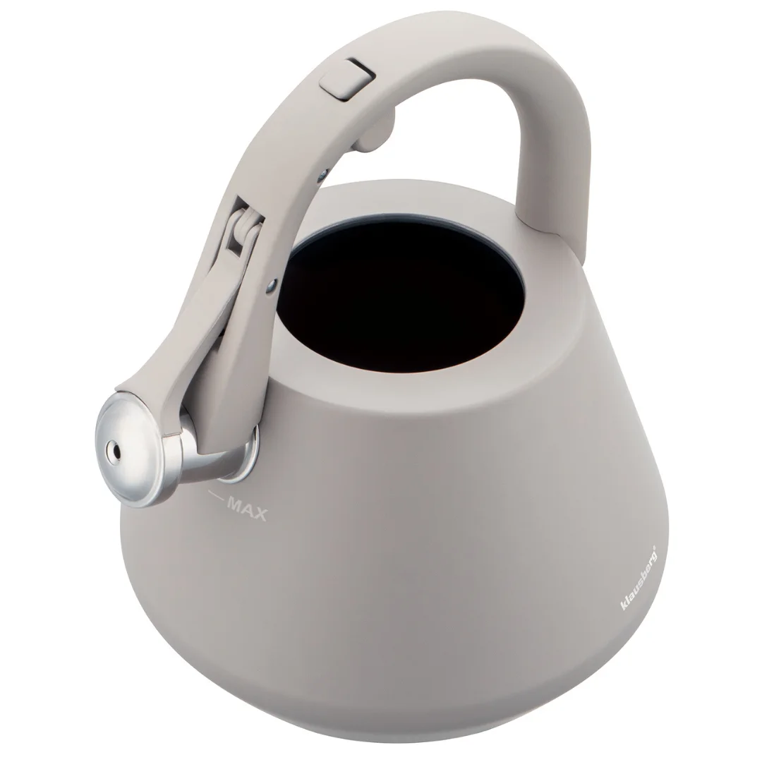 Czajnik stalowy z gwizdkiem 2,5 L szary mat, indukcja, Klausberg KB-7949 — zdjęcie 14