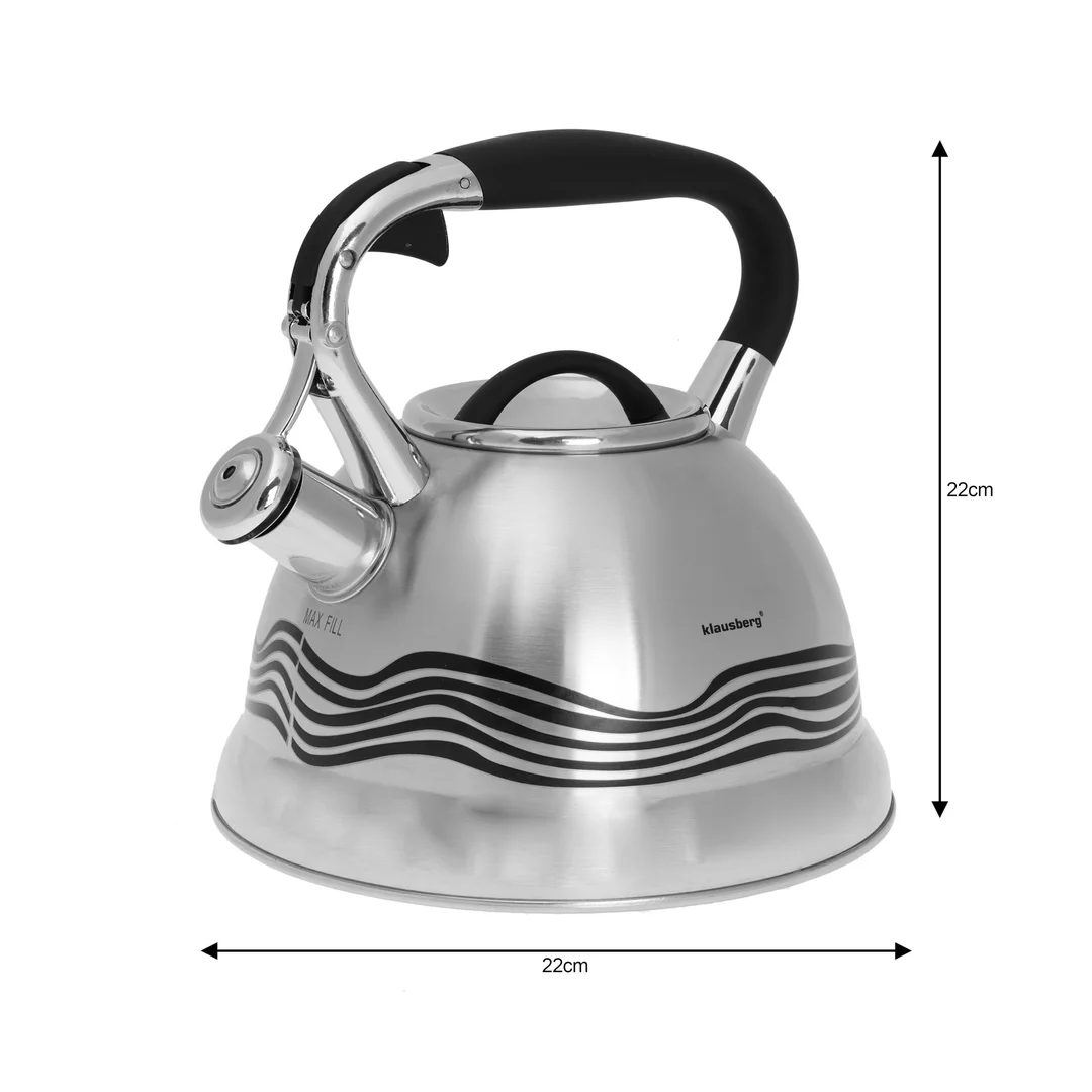 Czajnik tradycyjny 2,7l, inox Klausberg — zdjęcie 2
