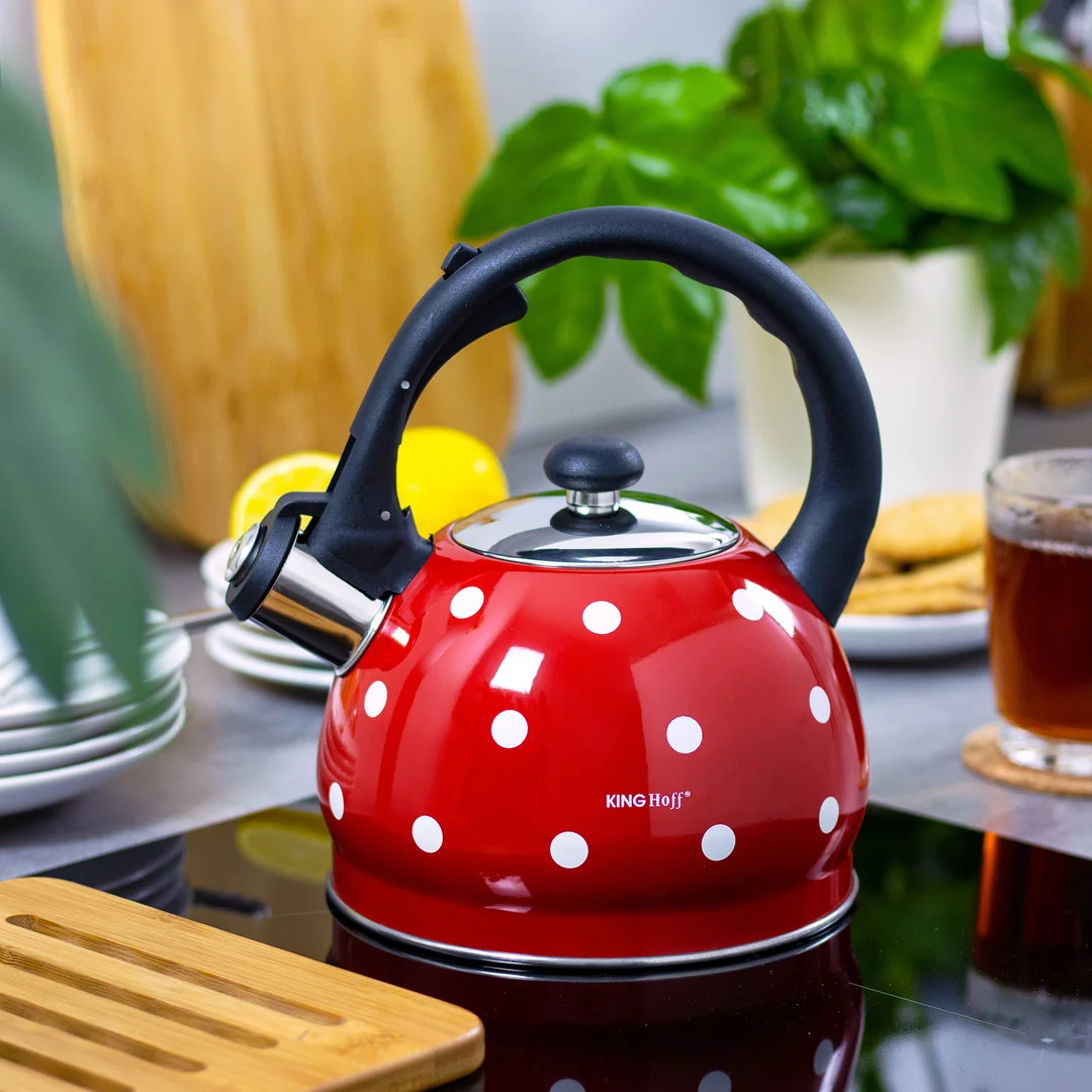 Czajnik tradycyjny, 2l w kropki Kinghoff — zdjęcie 2