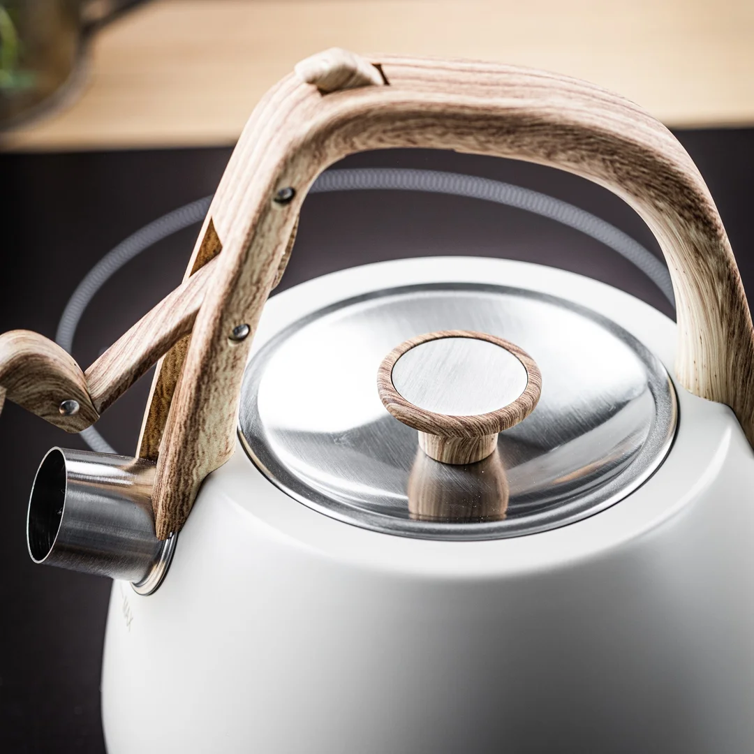 Czajnik z gwizdkiem, beżowy, 2.5L, Klausberg, KB-7775 — zdjęcie 6