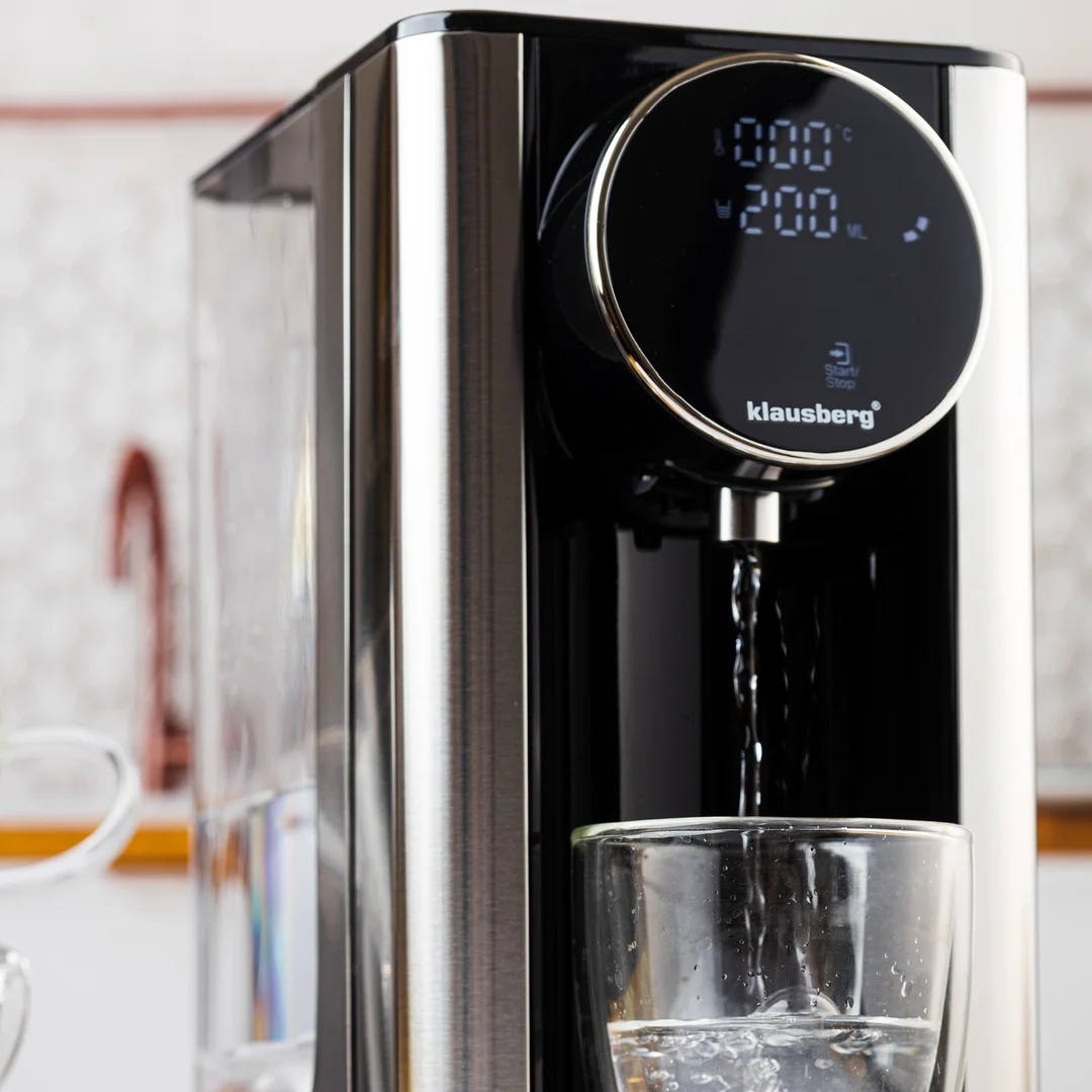 Dozownik gorącej wody, dyspenser, dotykowy panel LED, regulacja temperatury i objętości, 2,7l, Klausberg, KB-7880 — zdjęcie 2
