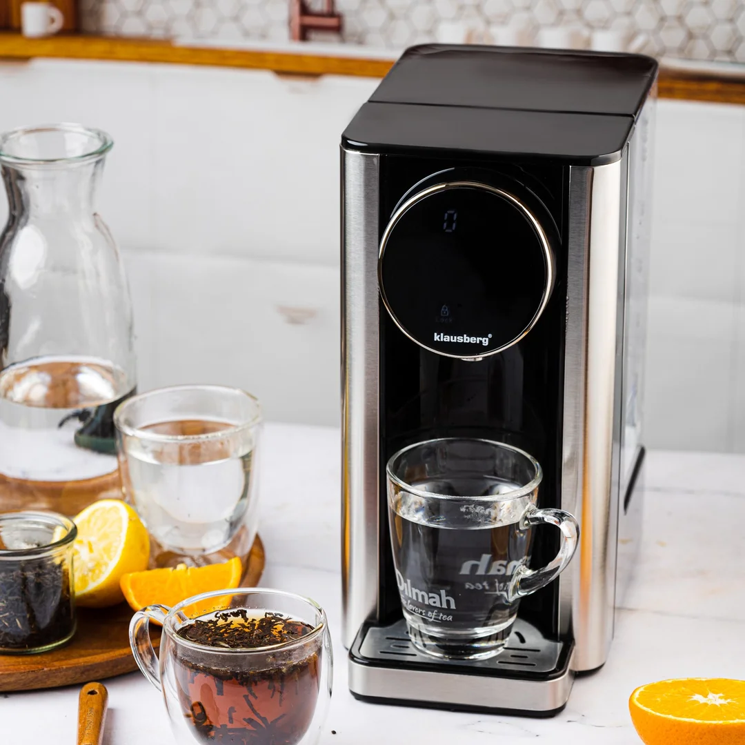 Dozownik gorącej wody, dyspenser, dotykowy panel LED, regulacja temperatury i objętości, 2,7l, Klausberg, KB-7880 — zdjęcie 9