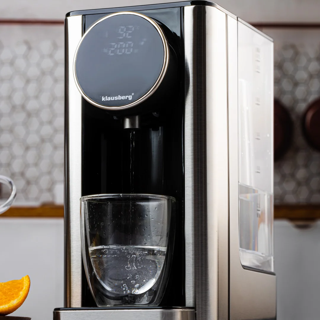 Dozownik gorącej wody, dyspenser, dotykowy panel LED, regulacja temperatury i objętości, 2,7l, Klausberg, KB-7880 — zdjęcie 10