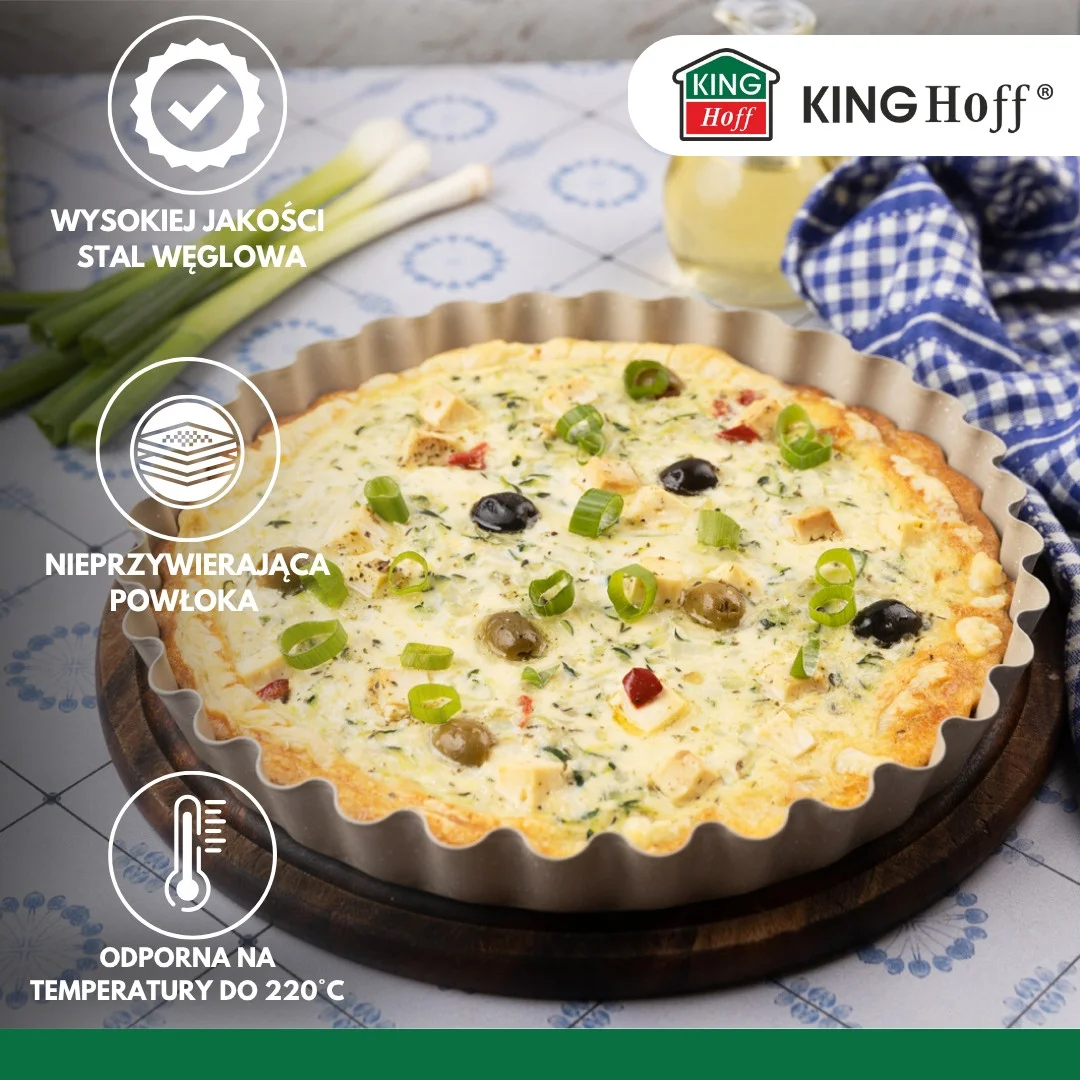 Forma, blacha do pieczenia, forma do tarty Ø28cm KINGHoff — zdjęcie 3