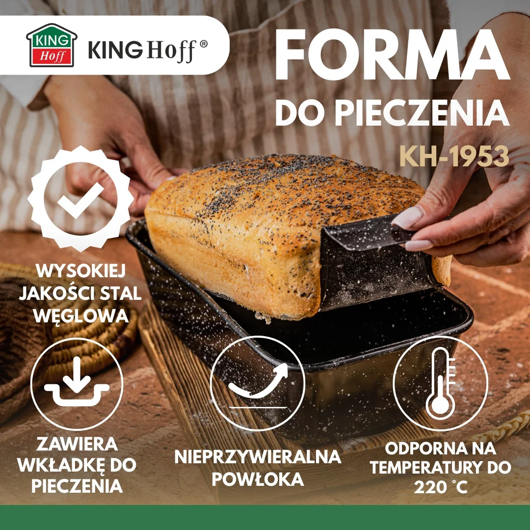 Formy do pieczenia, z wkładka, KH-1953, KINGHoff — zdjęcie 3