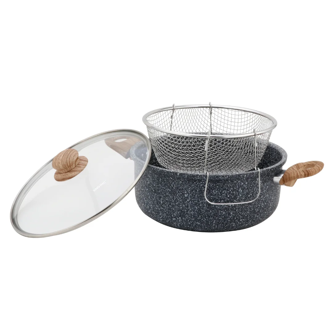 Garnek do frytek 24 cm / 4 L z koszykiem i pokrywką, KINGHoff KH-1985 — zdjęcie 10