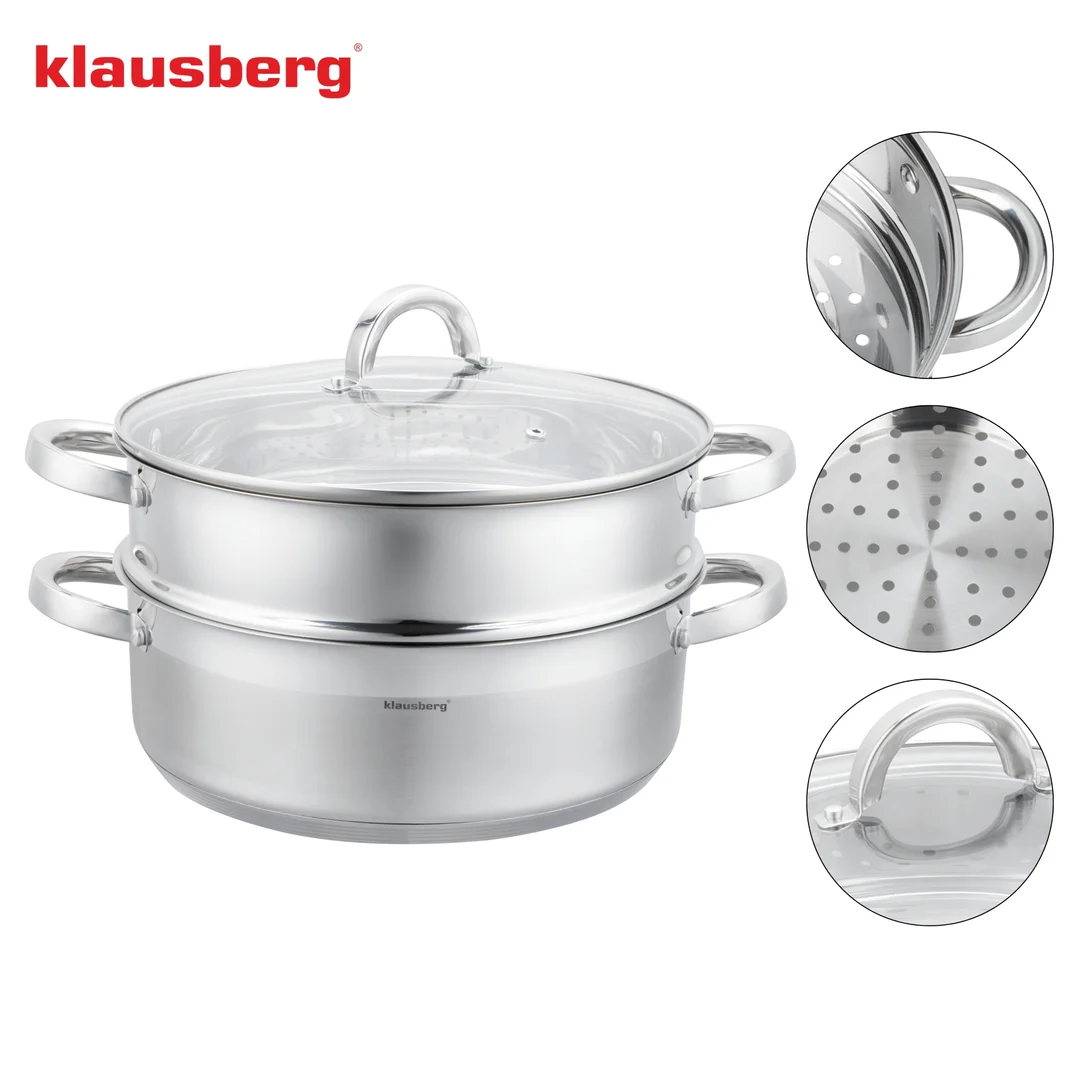 Garnek do gotowania na parze, 24cm, 3,5L Klausberg, KB-9072 — zdjęcie 10