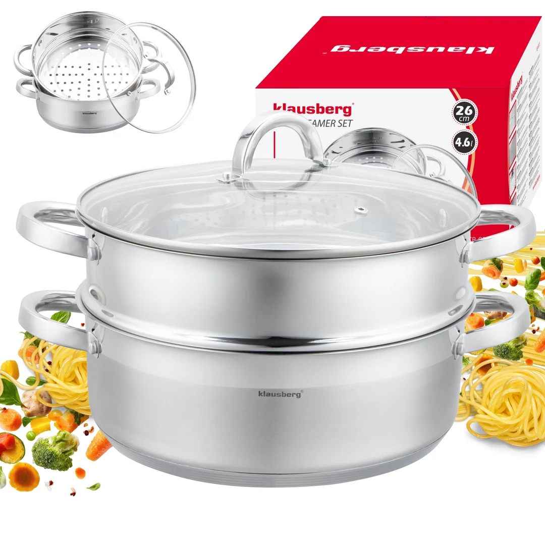 Garnek do gotowania na parze, 26cm, 4,6L Klausberg, KB-9073 — zdjęcie 11