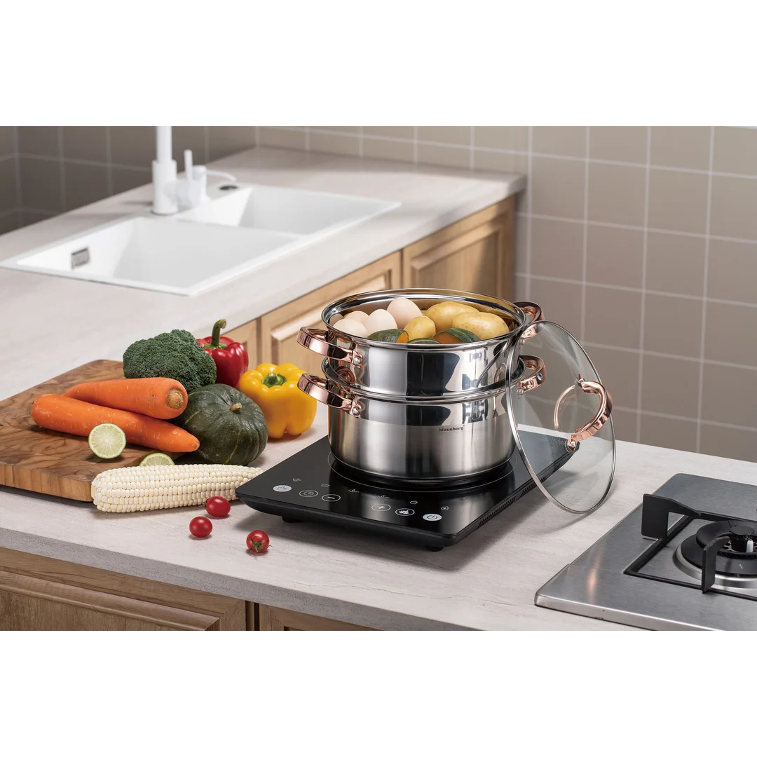 Garnek do gotowania na parze 3 elm, 18 cm, 2,5l KB-7725 — zdjęcie 2