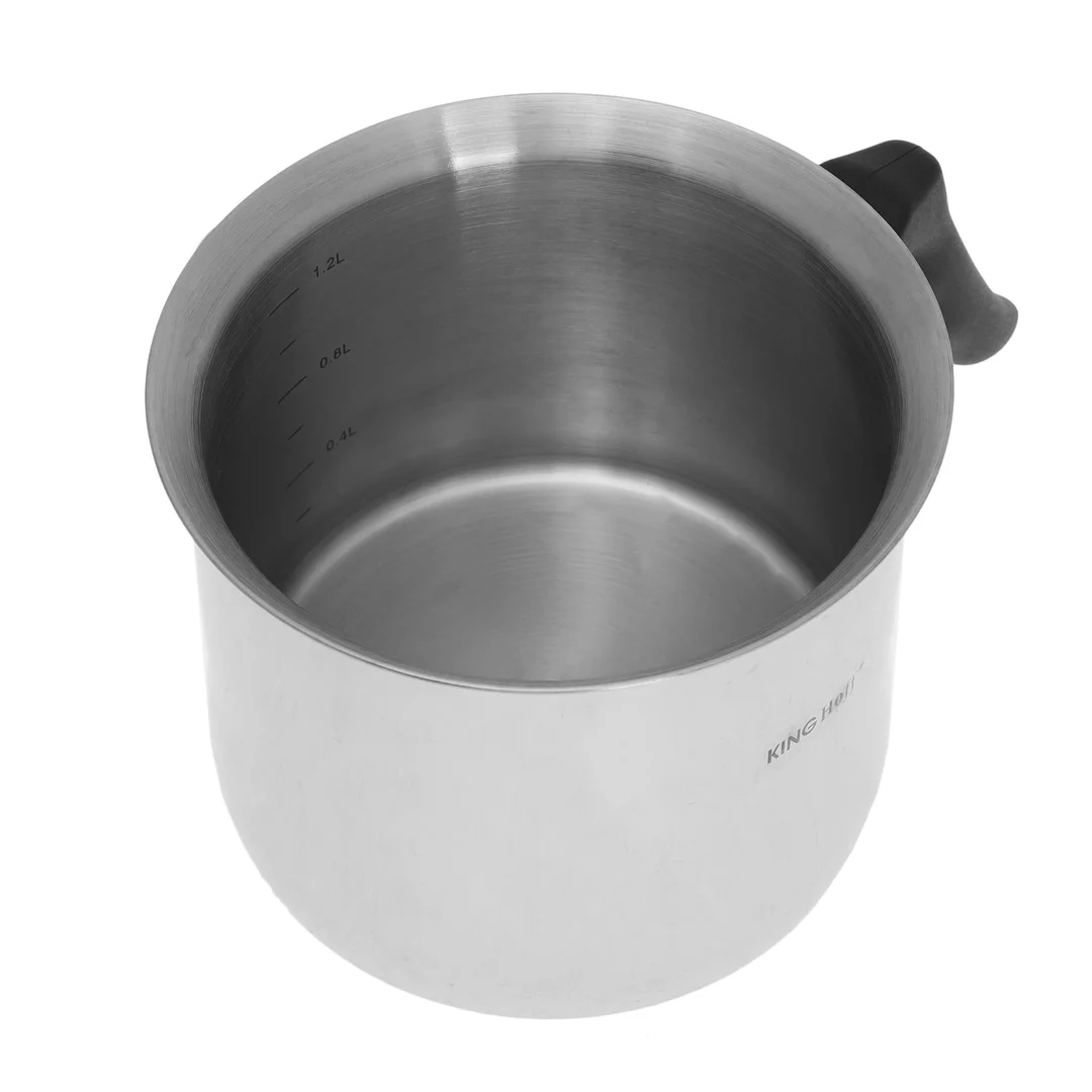 Garnek do mleka z pokrywka 1,5l, stal Kinghoff — zdjęcie 2