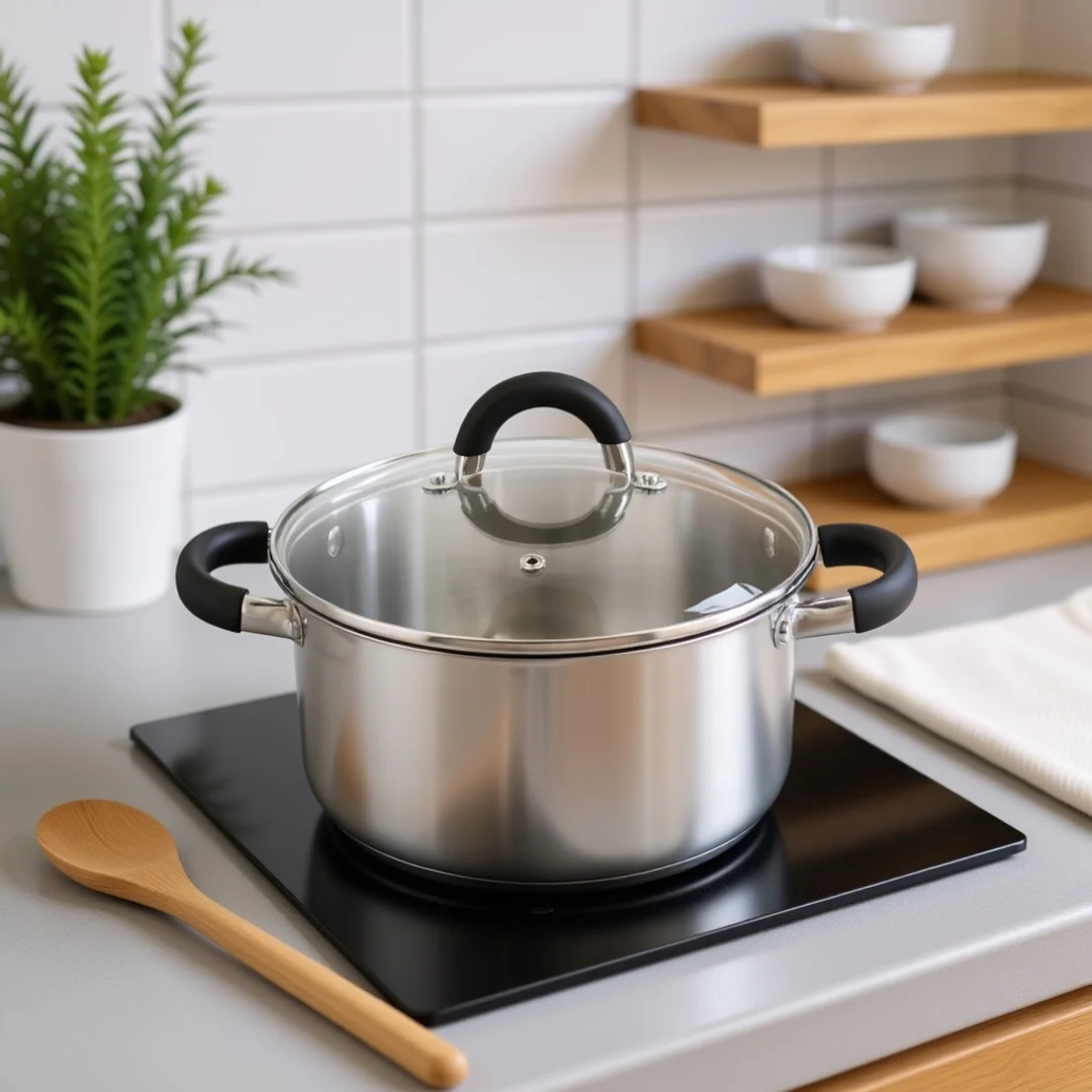 Garnek stal Ø22cm 4l Kinghoff — zdjęcie 2
