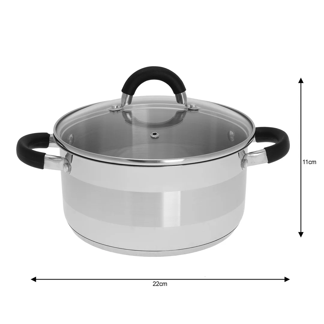 Garnek stal Ø22cm 4l Kinghoff — zdjęcie 3