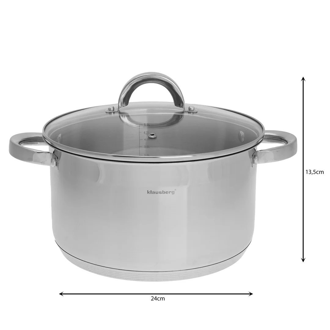 Garnek stal, Ø24cm 6,0l Klausberg — zdjęcie 7
