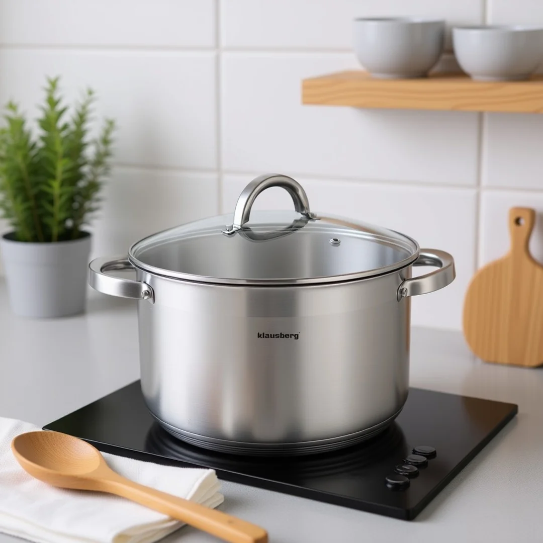 Garnek z pokrywą 11,5l, Ø30cm, stal Klausberg — zdjęcie 2