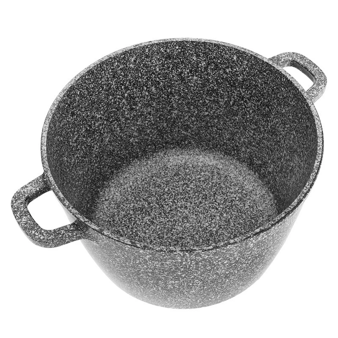 Garnek z pokrywą, aluminium szary marmurek Ø24cm 6,2l Klausberg — zdjęcie 4