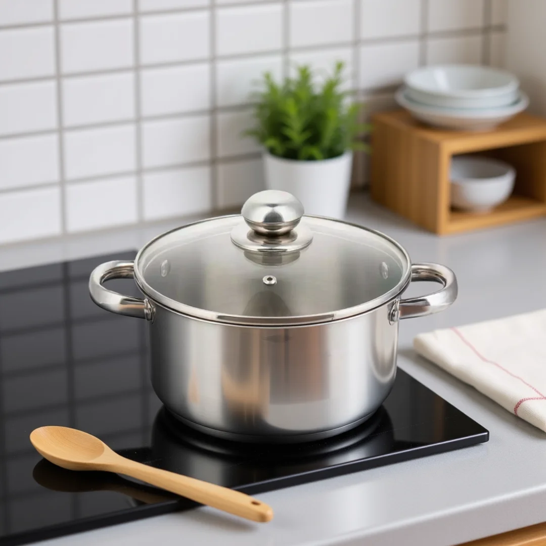 Garnek z pokrywą stal Ø18cm 2,1l Kinghoff — zdjęcie 2