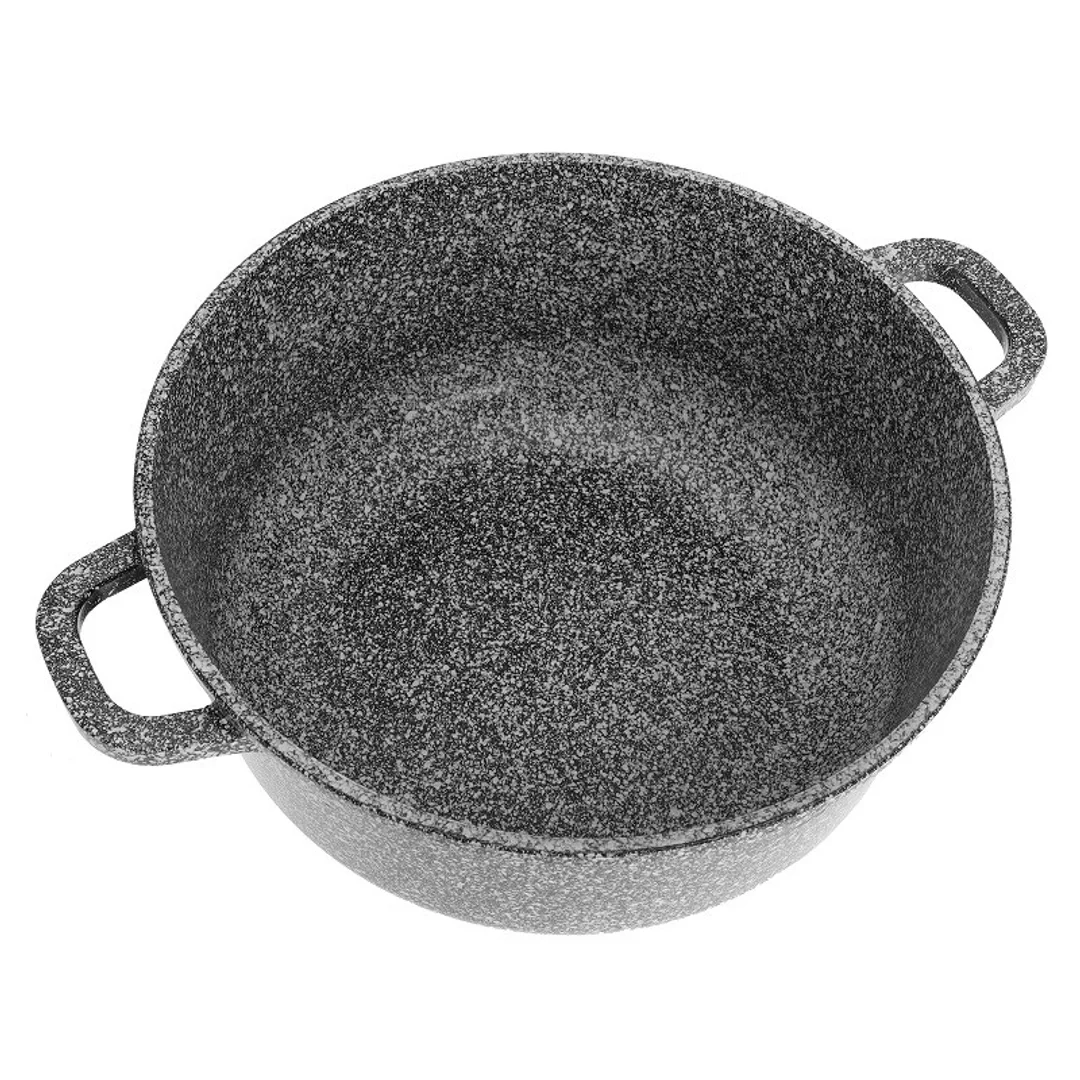 Garnek z pokrywką, aluminium szary marmurek Ø26cm 5,6l Klausberg — zdjęcie 5