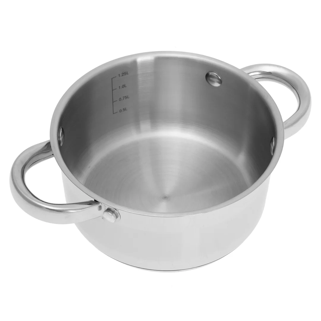 Garnek z pokrywką, stal Ø16cm 1,5l Kinghoff — zdjęcie 3