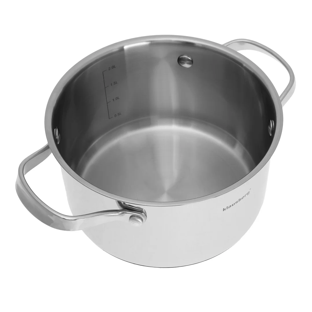 Garnek z pokrywką stal, Ø18cm 2,5l Klausberg — zdjęcie 3