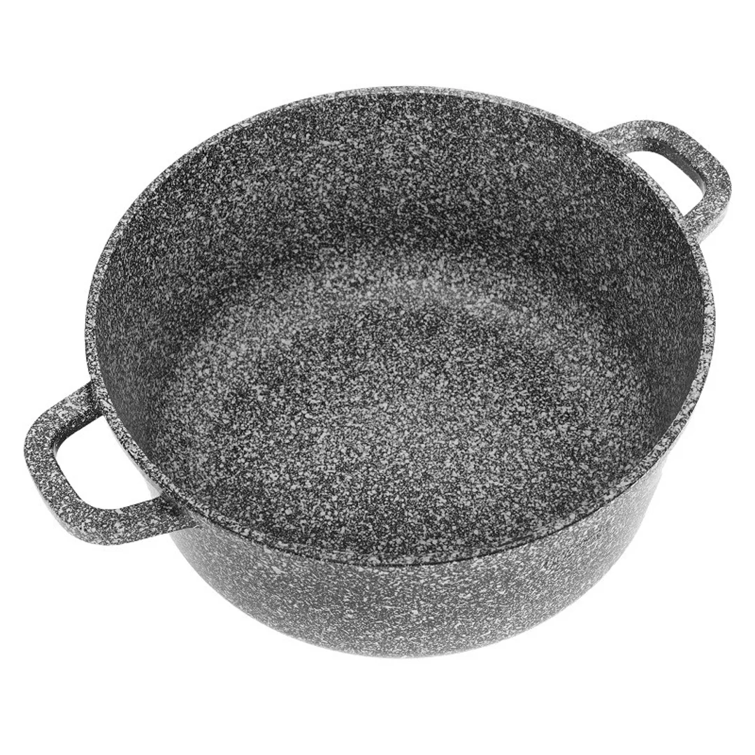 Garnek z pokrywką, stal szary marmurek Ø22cm 3,3l Klausberg — zdjęcie 4